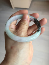 Load image into Gallery viewer, 57.2mm certified Type A 100% Natural icy watery light green sunny green purple Jadeite Jade bangle BQ64-5668