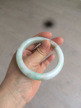 Load image into Gallery viewer, 55.8mm certified 100% natural Type A sunny green/white/brown jadeite jade bangle Y137-3334