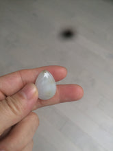 Load image into Gallery viewer, 100% natural white type A jadeite jade water drop pendant AX36