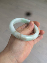 Load image into Gallery viewer, 55.8mm certified 100% natural Type A sunny green/white/brown jadeite jade bangle Y137-3334