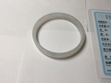 Load image into Gallery viewer, 48.6mm certified 100% natural type A light green purple white thin square style jadeite bangle PH229-0992