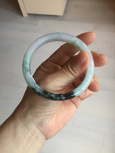 Load image into Gallery viewer, 57.2mm certified Type A 100% Natural icy watery light green sunny green purple Jadeite Jade bangle BQ64-5668