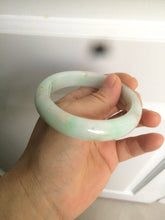 Load image into Gallery viewer, 55.8mm certified 100% natural Type A sunny green/white/brown jadeite jade bangle Y137-3334