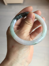 Load image into Gallery viewer, 57.2mm certified Type A 100% Natural icy watery light green sunny green purple Jadeite Jade bangle BQ64-5668