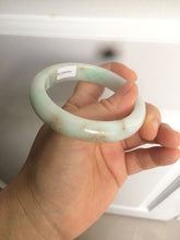 Load image into Gallery viewer, 55.8mm certified 100% natural Type A sunny green/white/brown jadeite jade bangle Y137-3334