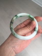 Load image into Gallery viewer, 57.7mm certified Type A 100% Natural sunny green yellow brown white Jadeite Jade bangle D136-1720