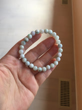 Load image into Gallery viewer, 7mm size 50-58mm 100% natural type A green/white/yellow/purple jadeite jade beads bracelet group PF78