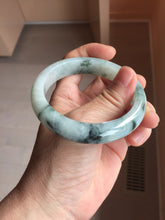 Load image into Gallery viewer, 56.5mm Certified 100% natural Type A light green with green floating flowers jadeite jade bangle PH241-7292