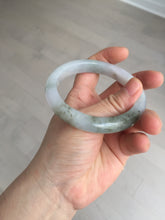 Load image into Gallery viewer, 57.5mm Certified Type A 100% Natural icy watery white purple black brown Jadeite Jade bangle BL58-7034