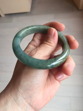 Load image into Gallery viewer, 54.3mm Certified 100% natural Type A oily dark green/blue/brown/gray (老油青) jadeite jade bangle PH189-6938