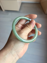 Load image into Gallery viewer, 59mm Certified Type A 100% Natural green gray (油青) round cut jadeite Jade bangle PH261-7140