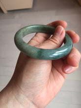 Load image into Gallery viewer, 54.3mm Certified 100% natural Type A oily dark green/blue/brown/gray (老油青) jadeite jade bangle PH189-6938