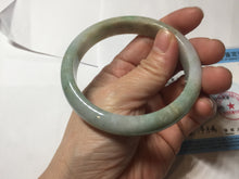 Load image into Gallery viewer, 58.4mm certified 100% natural Type A light green white purple brown jadeite bangle PD162-6320