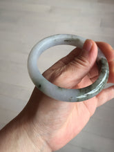 Load image into Gallery viewer, 57.8mm Certified Type A 100% Natural icy watery white purple black brown Jadeite Jade bangle BL75-7038