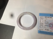Load image into Gallery viewer, 59.8mm Certified Type A 100% Natural white/purple/pink jadeite Jade bangle BK2-8361