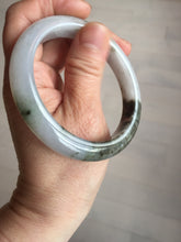 Load image into Gallery viewer, 57.8mm Certified Type A 100% Natural icy watery white purple black brown Jadeite Jade bangle BL75-7038