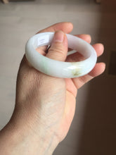 Load image into Gallery viewer, 54mm Certified type A 100% Natural light green purple white Jadeite bangle BP170-1055