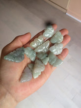 Load image into Gallery viewer, 100% Natural light green 3D Jadeite Jade butterfly pendant KS99