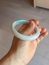 Load image into Gallery viewer, 55.2mm Certified Type A 100% Natural sunny green/light purple Jadeite Jade bangle BM27-0795
