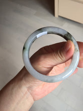 Load image into Gallery viewer, 57.8mm Certified Type A 100% Natural icy watery white purple black brown Jadeite Jade bangle BL75-7038
