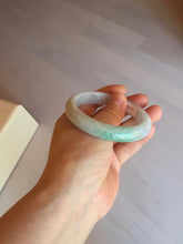 Load image into Gallery viewer, 55.2mm Certified Type A 100% Natural sunny green/light purple Jadeite Jade bangle BM27-0795