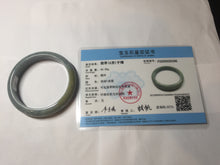 Load image into Gallery viewer, 56.5mm Certified Type A 100% Natural blue/gray/black/brown Guatemala Jadeite jade bangle PD163-6306