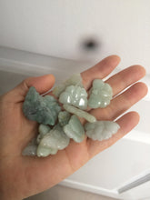 Load image into Gallery viewer, 100% Natural light green 3D Jadeite Jade butterfly pendant KS99