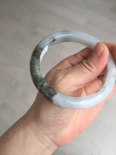 Load image into Gallery viewer, 57.8mm Certified Type A 100% Natural icy watery white purple black brown Jadeite Jade bangle BL75-7038