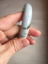 Load image into Gallery viewer, 60.5mm certified type A 100% Natural sunny green/purple chubby Jadeite jade bangle PH188-1255