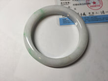 Load image into Gallery viewer, 58mm Certified Type A 100% Natural sunny green/white(白底青) Jadeite Jade bangle AM100-2810