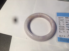 Load image into Gallery viewer, 59mm Certified Type A 100% Natural white/purple/pink/yellow jadeite Jade bangle BK3-8360