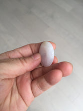 Load image into Gallery viewer, 29.4/6.7mm Type A 100% Natural light purple yellow Jadeite Jade Safety Guardian Button donuts Pendant BP113