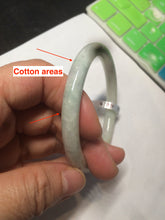 Load image into Gallery viewer, 55.9mm Certified Type A 100% Natural white/green/yellow/purple round cut Jadeite Jade bangle R110-1731