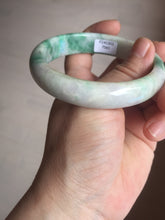 Load image into Gallery viewer, 59.2mm Certified Type A 100% Natural green purple Jadeite Jade bangle S86-7051