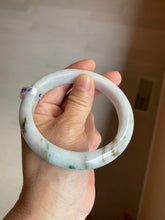 Load image into Gallery viewer, 62.6mm Certified Type A 100% Natural green/yellow/white/purple early spring mountain forest series Jadeite Jade bangle K93-0461
