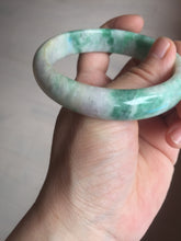 Load image into Gallery viewer, 59.2mm Certified Type A 100% Natural green purple Jadeite Jade bangle S86-7051