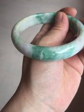 Load image into Gallery viewer, 59.2mm Certified Type A 100% Natural green purple Jadeite Jade bangle S86-7051