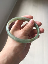 Load image into Gallery viewer, 70mm certified Type A 100% Natural dark green brown white plus size Jadeite Jade bangle BH231-0510