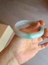 Load image into Gallery viewer, 57.5 mm Certified Type A 100% Natural sunny green/light purple Jadeite Jade bangle BM26-0790