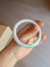 Load image into Gallery viewer, 57.5 mm Certified Type A 100% Natural sunny green/light purple Jadeite Jade bangle BM26-0790