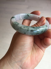 Load image into Gallery viewer, 55.9mm Certified 100% natural Type A light purple with sunny flying flowers jadeite jade bangle BL106-8719