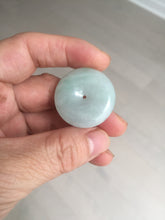 Load image into Gallery viewer, 28.6/5.6mm Type A 100% Natural sunny green light purple red Jadeite Jade Safety Guardian Button donuts Pendant group BP112