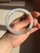 Load image into Gallery viewer, 57.3mm Certified Type A 100% Natural icy watery white purple black brown Jadeite Jade bangle BL74-7052