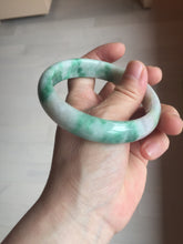 Load image into Gallery viewer, 59.2mm Certified Type A 100% Natural green purple Jadeite Jade bangle S86-7051