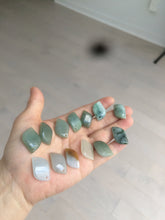 Load image into Gallery viewer, 100% natural type A jadeite jade icy Willow leaf bead KS97