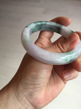 Load image into Gallery viewer, 55.9mm Certified 100% natural Type A light purple with sunny flying flowers jadeite jade bangle BL106-8719