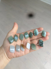 Load image into Gallery viewer, 100% natural type A jadeite jade icy Willow leaf bead KS97