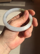 Load image into Gallery viewer, 57.3mm Certified Type A 100% Natural icy watery white purple black brown Jadeite Jade bangle BL74-7052
