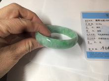 Load image into Gallery viewer, 52.5mm certified 100% natural Type A sunny green jadeite jade bangle BK5-3359