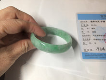 Load image into Gallery viewer, 52.5mm certified 100% natural Type A sunny green jadeite jade bangle BK5-3359